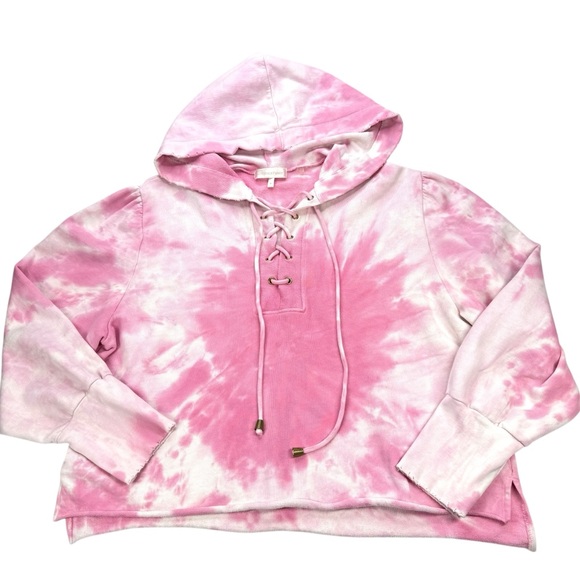 LoveShackFancy Pink Tie-Dye Hoodie Size M - Picture 1 of 10